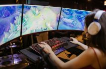 girl playing video games