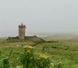 Ireland countryside with small castle