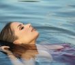 pretty woman in water