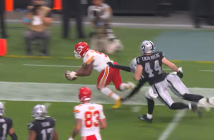 Kenneth Walker diving for touchdown 026