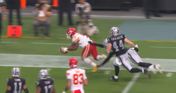 Kenneth Walker diving for touchdown 026