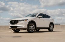 white Mazda SUV