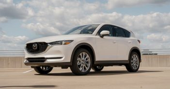 white Mazda SUV
