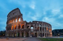 colosseum at dusk