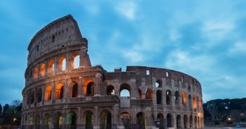 colosseum at dusk