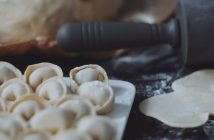 dumplings on a plate