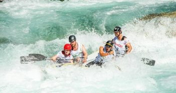 rafting on river
