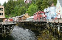 Ketchikan Alaska homes by water