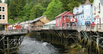 Ketchikan Alaska homes by water