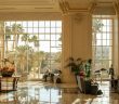 fancy hotel lobby